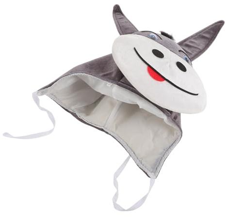MAGICLULU Eselmütze Plüsch Wintermütze Tiermütze Warme Esel Kopfbedeckung für Erwachsene und Jugendliche als Lustige Weihnachts Halloween Party Accessoires