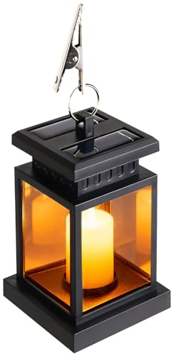 Xevinas Solar Laterne Outdoor LED Grablicht Solar Wetterfest Grablaterne S-olar So-larlaterne für Außen Balkon Terrasse Garten (B)