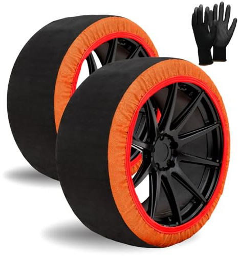 SNOWGO PRO - Juego de 2 cadenas textiles para nieve - Talla XS a XXL - Homologado 16662-1 Europa - Adecuado para vehículos 4x4, vehículos eléctricos, vehículos comerciales <3,5T. (SNOWGO PRO, XL)