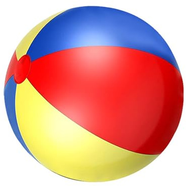 SHYYOULQE Grande palla colorata da calcio, sport, allenamento, gioco all'aperto, spiaggia, elastico, per nuoto, carnevale, eventi, morbida palla da nuoto