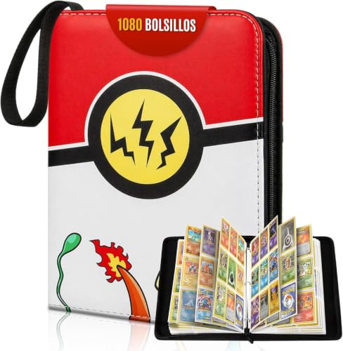 CABAPLUS® Álbum de Cartas Coleccionables PREMIUM 1080 Cartas | Binder Profesional con 60 Páginas y Fundas Integradas | Album para Cartas TCG | Card Binder de Alta Capacidad (2)