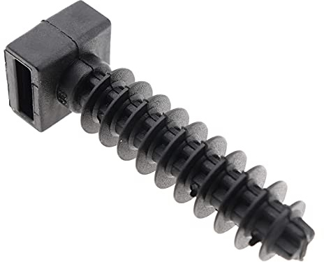 BeMatik - Taco a presión Negro 8mm para Bridas 100 Unidades