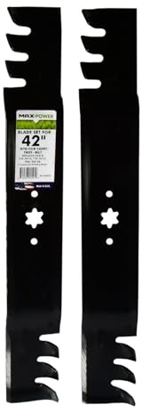 Maxpower 561532XB 2 Blade Commercial Mulching Set for 42 Cut MTD, Cub Cadet, Troy-Bilt Mowers, Replaces OEM No. 942-0616, 742-0616, 942-04126
