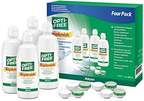 Opti-Free Replenish Kontaktlinsen-Pflegemittel, Systempack, 4 x 300 ml