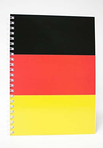 ADINA Premium Collegeblock Kollegblock A4 dotted punktkariert 80 Blatt 90g/qm (Deutschlandfahne, 1 Stück)