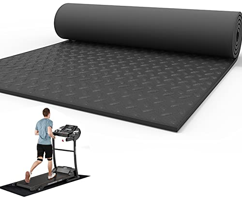 V3VOGUE Bodenschutzmatte Für Fitnessgeräte Heimtrainer, rutschfeste Unterlegmatte, Wiederstandsfähige Laufband Matte, Für Fitnessgeräte, Laufband, Heimtrainer, Hantelbank, Sportgeräte