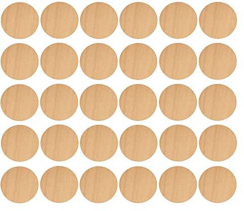 cyclingcolors 30x Abdeckkappen Selbstklebend 20 mm Schrank Regal Bohrloch Abdeckung zum kleben schutzkappen, Birke