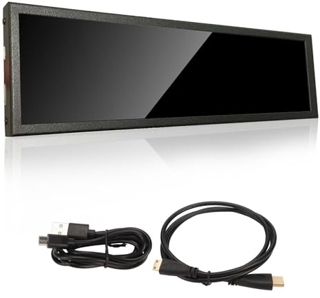 ciciglow 8.8Inch Mini Monitor, Portable LCD HD Sub Touch Screen 480x1920 IPS Display Computer Monitor Panel for RasPi for HDR