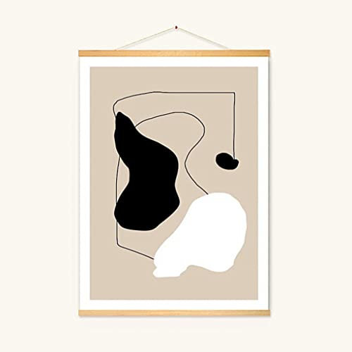 Posterleiste Holz Magnetische Poster Aufhänger Rahmen, 30X45, 40X60, 50X70, 60X80CM Poster Aufhänger Für Fotos, Bilder, Drucke, Karten, Rollen Und Leinwand Kunstwerk (Color : C, Size : 50X70CM)