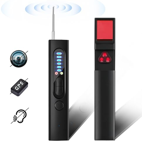 Detector de cámara oculta, detector antiespía, detector GPS de dispositivo oculto, detector de cámara, detector de insectos, protector de privacidad, escáner de señal inalámbrico RF para hoteles,