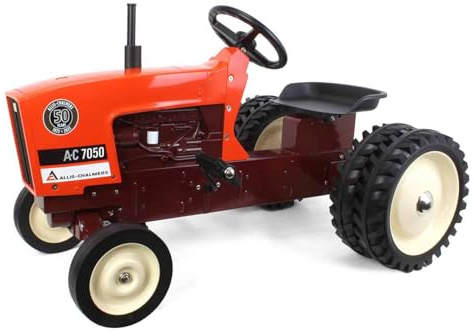 ERTL Allis-Chalmers 7050 50 Years Pedal Tractor W/Maroon Belly & Rear Duals 16456