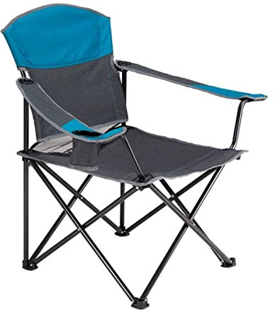 OUYUE Campingstuhl Klappbarer Campingstuhl Mit Verstellbarer Rückenlehne, Atmungsaktiver Sitzhocker Mit Hoher Rückenlehne Und Armlehnen-Getränkehalter Angelstuhl