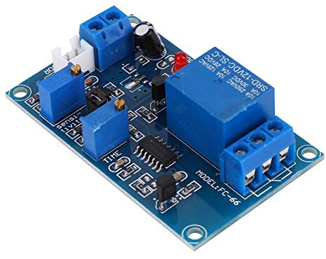 Yctze Lichtsensor mit Relais, 12V DC Lichtsteuerungsschalter mit einstellbarer Verzögerung, Fotowiderstands-Relaismodul und Lichtdetektionssensor