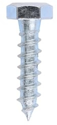 M6 M8 M10 M12 Hex Head Coach Screws Bolts Wood Zinc Plated Timber Fixing Hexagon (Pack of 10, 20, 50, 100, 200) (10, M6x60)