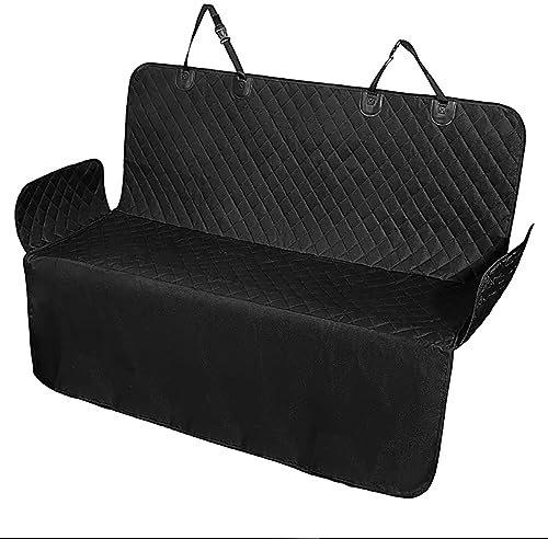 NCONCO Dog Car Seat Cover| Car Hammock Back Seat Cover for Dog| Waterproof Scratch Proof Nonslip Dog Travel Hammock with Seatbelt Buckle, for Cars Trucks SUVs Car Boot Liner