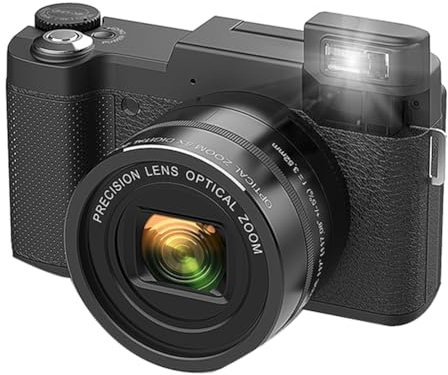 Osmond Fotocamera 4K da 48 MP con Zoom Ottico 5X e Zoom Digitale 8X, Fotocamera Compatta con A Automatica