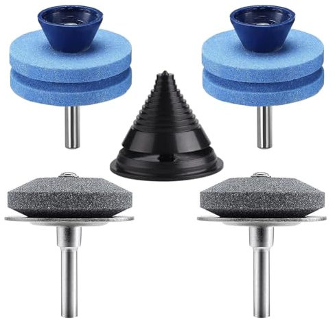Rtppyakk Affilacoltelli tosaerba, affilacoltelli per trapano con bilanciamento della lama, affilacoltelli per trapano