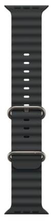 Apple Watch Band - Ocean Band - 49 mm - svart - En storlek (passar de flesta)