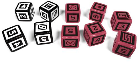 Würfelset für das Electric State Tabletop Rollenspiel, 10 Sechsseitige Würfel RPG Fantasy Adventure