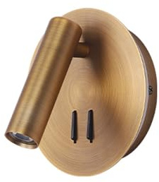Jadssox Nachttisch-Lese-Wandleuchte, LED-Wandleuchte, verstellbares Kopfteillicht, 350° + 90° Drehung, festverdrahtete Wandleuchten, drehbare Wandstrahler für Schlafzimmer, Wohnzimmer, Hotelbeleuchtun
