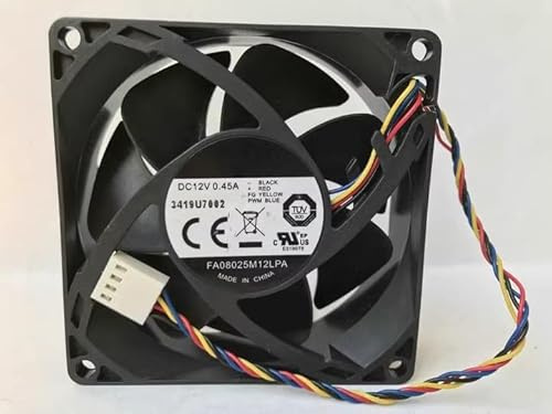 Cooling Fan 8025 FA08025M12LPA 12V 0.45A 4-wire PWM silent temperature control CPU fan