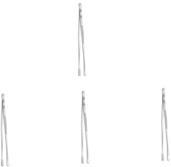 BESPORTBLE 4pcs Japanese BBQ Tongs Extra Long Stainless Steel Cooking Tweezers for Grilling BBQ Skewers Plating