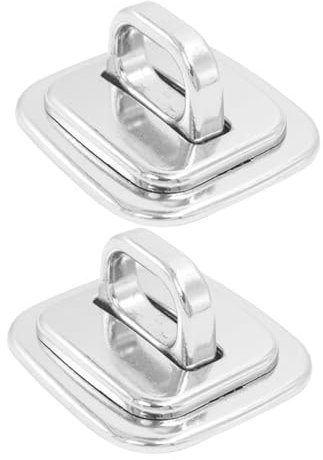 jojofuny 2pcs Computer Lock Fixed Plate Security Anchor for Monitor Tablet Desk Mount Keyed Lock Anchor Plate for Office School Library