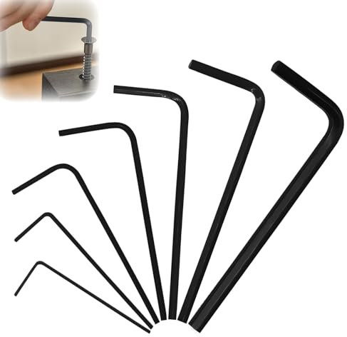 AONAYO Juego de 7 llaves Allen pequeñas, 0,7 – 3 mm, acero de aleación, llaves hexagonales, mini llaves de arquitecto, adecuadas para montaje en muebles, mantenimiento de bicicletas, preparación de