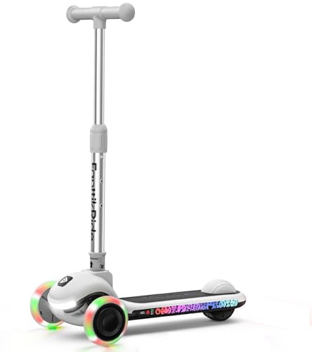 FanttikRide K9 Pro Trottinette Electrique pour Enfants, 3/6/10 km/h, Mode Vitesse IA, Charge Rapide Type-C, 5 Modes D'éclairage, Guidon Réglable, pour Enfants Jusqu'à 60 kg, Gris Clair