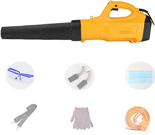 Soffiatore elettrico portatile da 6800 W, soffiatore per foglie per la pulizia della cenere e l'aspirazione della polvere, soffiatore per foglie industriale, soffiatore elettrico con boost a 6 veloc