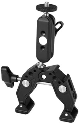 Pince professionnelle en aluminium avec bras réglable de 7,6 cm pour appareil photo, support de téléphone compatible trépieds, tubes, accessoires de studio