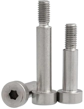 Tornillo de Hombro con tapón Hexagonal de Acero Inoxidable 304(45mm,D10xM8 (2Pcs))