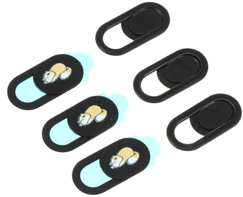 SHINEOFI 6 Piezas Cubierta de Cámara para Ordenador con Diseño de Animales de Protección de Privacidad Webcam Ultra Fina y Duradera de Usar Compatible con Laptops y Tablets