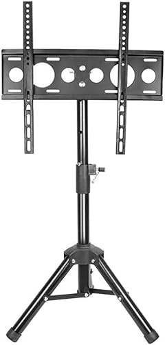 Mobile TV Stand con carrello regolabile da pavimento per televisori da 12-43 pollici, base robusta (40 x 40 cm), perfetto per casa, ufficio o eventi.