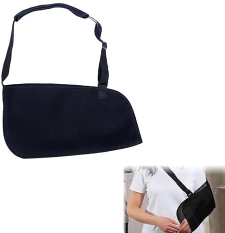 Tutore Braccio Tutore Spalla Destro e Sinistro, Reggibraccio Ortopedico, Cinghie di supporto regolabili per il braccio, Adatto per lussazioni del polso, del gomito, del braccio e della spalla（Nero）