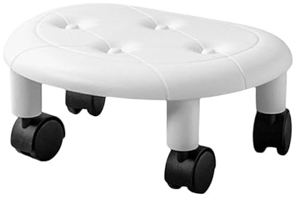 Roll Up On Stairs | Small Swivel Seat | Ergonomic Chair Pivoting 360 Degree Rolling For Spadure Spadure House Bureau Workshop Aesthetic Massage Compact Compact