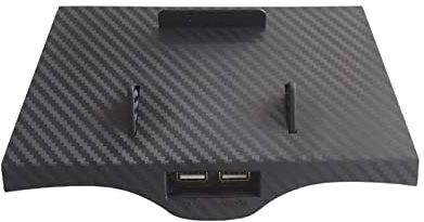 Carbon Fiber Car Wireless Charger Cordless Charging Pad For Phone 11 Qi Charge Board For BMW 5 Series G30 G32 G38 2017 To 2019 Wireless Charging Pad
