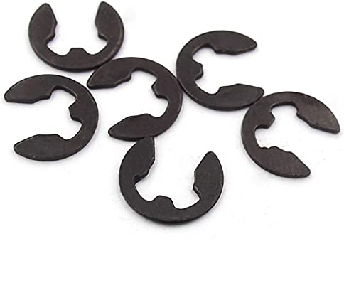 Anelli di ritenzione E-Clip in acciaio, Anello elastico di sicurezza tipo E Rondelle spaccate E-Clip M1.2-M15(M5)