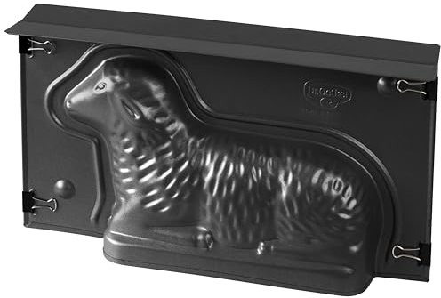 Dr. Oetker helbakform lamm – 3D-lammbakform av stålplåt med non-stick beläggning, inklusive stängningsklämmor, värmebeständighet: +230 °C, rengöring för hand, tillverkad i Tyskland