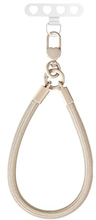 Handykette Kurz Beige Handschlaufe 15 cm für Handy Schlüssel usw.
