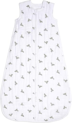 aden + anais™ Schlafsack für die Übergangszeit, 4 Lagen aus 100% Baumwoll-Musselin, tragbare Decke für Mädchen & Jungen, atmungsaktiver Schlafsack für Babys, 1,5 TOG, 6-18 Monate, Jungle Jam