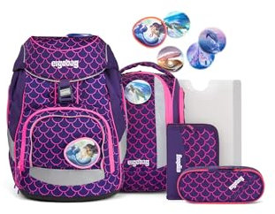 ergobag Pack Set ergonomischer Schulrucksack, Vorgänger-Kollektion, flexibel 6-teilig 1. Klasse Grundschule