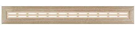 HEXIM Heizkörperverkleidung MDF & HDF - Dekorative Heizkörperabdeckungen in unterschiedlichen Größen & Muster - Verkleidung alter Heizkörper (Oberblende Eiche Sonoma 90x17 cm)