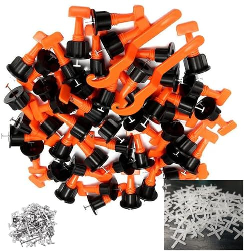 QTACIE Fliesen-Abstandshalter 2,5 mm Plattenabstandshalter Kunststoff Kreuzform, für genaue Fliesenpositionierung, DIY, Pflastersteine, Fliesen, Gartenplatten, Wandfliesen, 200 Stück