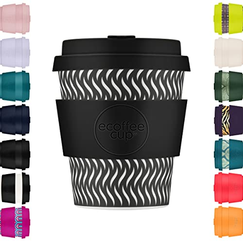 Ecoffee Cup 240ml (8oz) Gobelet Réutilisable – À Base de Plantes, Sans BPA, Léger, Compatible Lave-Vaisselle & Micro-ondes – Spin Foam