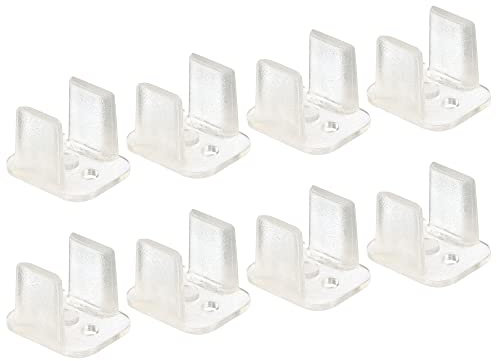 sourcing map 120 Stück LED Neon Montageclips Befestigungsklemmen Halter für 8mm Silikon LED-Lichtstreifenclips LED Neon Flexstreifenbeleuchtung