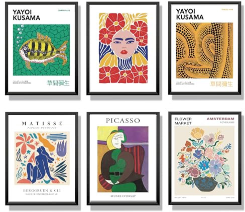 Winund® Poster Set 6x 30x40 cm – Moderne Boho Bilder in Beige | Stilvolle Wandbilder für Collage, Schlafzimmer oder Büro | Premium Deko Poster ohne Rahmen, vielseitig kombinierbar