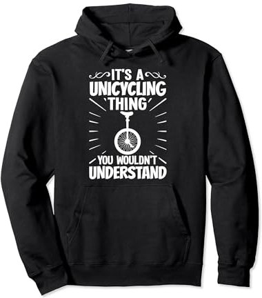 Einrad Fahrrad Lustiges Training Lernen Radfahren Pullover Hoodie