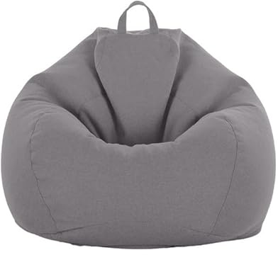 UGEFKMQ Sitzsack Beanbag Sitzsack, Stuhl, Sofa, Bodenkissen, Sitzsack Für Drinnen Und Draußen, Abnehmbarer, Maschinenwaschbarer Bezug (Kein Füllstoff),Beige,80Cm*90Cm