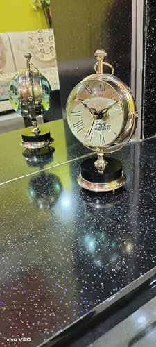 NAVIROCK Antique Desk & Shelf Compass Marine Analog Nautical Gifts Décor Antique Desk (9” Brass)